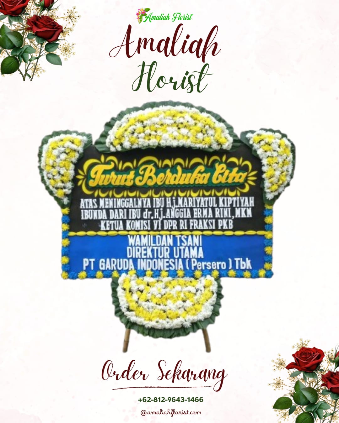 Papan Bunga Duka Wonosobo